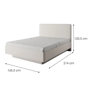 Obrazek Łóżko Lante I 160 z zagłówkiem tapicerka beige