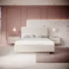Obrazek Łóżko Lante I 160 z zagłówkiem tapicerka beige