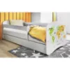 Obrazek Łóżko dziecięce Babydreams+SZ+M biały 70x140 mapa