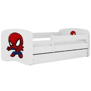 Obrazek Łóżko dziecięce Babydreams+SZ+M biały 70x140 Spider-man