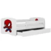 Obrazek Łóżko dziecięce Babydreams+SZ+M biały 70x140 Spider-man