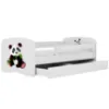 Obrazek Łóżko dziecięce Babydreams+SZ+M biały 80x160 panda 2