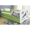 Obrazek Łóżko dziecięce Babydreams+SZ+M zielony 70x140 Nasa