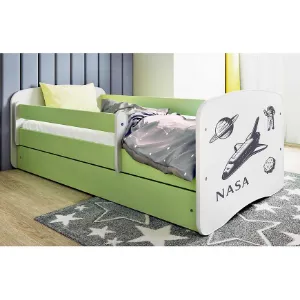 Obrazek Łóżko dziecięce Babydreams+SZ+M zielony 80x160 Nasa
