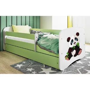 Obrazek Łóżko dziecięce Babydreams+SZ+M zielony 80x160 panda 2