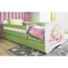 Obrazek Łóżko dziecięce Babydreams+SZ+M zielony 80x160 sen