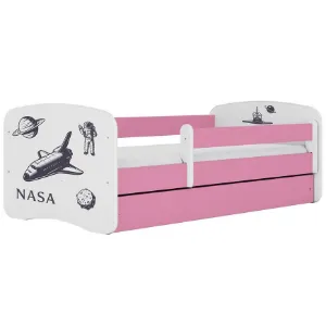 Łóżko dziecięce Babydreams+SZ+M różowy 80x160 Nasa
