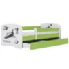 Obrazek Łóżko dziecięce Babydreams+SZ+M zielony 80x180 Nasa