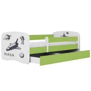 Obrazek Łóżko dziecięce Babydreams+SZ+M zielony 80x180 Nasa