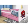 Obrazek Łóżko dziecięce Babydreams+SZ+M różowy 80x180 Spider-man
