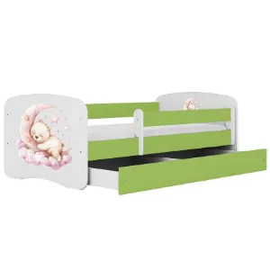 Obrazek Łóżko dziecięce Babydreams+SZ+M zielony 80x180 sen