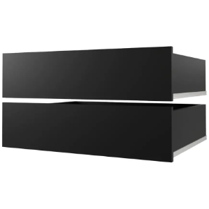 Komplet Szuflad ( 2 szt. ) gł. 62 120/150/180/200 czarny