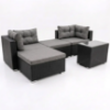 Obrazek Komplet technorattan Centros black