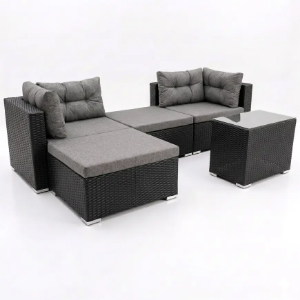 Obrazek Komplet technorattan Centros black