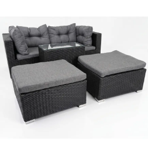 Obrazek Komplet technorattan Centros black