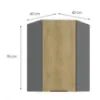 Obrazek Szafka kuchenna Cremona ANT 60X60 GN-90 1F (45°)