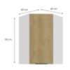 Obrazek Szafka kuchenna Cremona WH 60X60 GN-90 1F (45°)