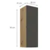 Obrazek Szafka kuchenna Aria-GR/AR anti fingerprint 30G-90 1F