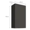 Obrazek Szafka kuchenna Aria-GR/BL anti fingerprint 50G-90 1F
