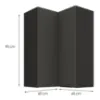 Obrazek Szafka kuchenna Aria-GR/BL anti fingerprint 60X60 GN-90 2F (90°)