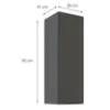 Obrazek Szafka kuchenna Aria-GR/ANT anti fingerprint 30G-90 1F