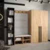 Obrazek Szafa Miro dąb craft/czarny mat