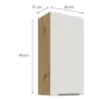 Obrazek Szafka kuchenna Aria-WH/AR anti fingerprint 45G-90 1F