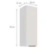 Obrazek Szafka kuchenna Aria-WH/WH anti fingerprint 30G-90 1F