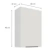 Obrazek Szafka kuchenna Aria-WH/WH anti fingerprint 60G-90 1F