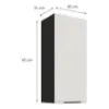 Obrazek Szafka kuchenna Aria-WH/BL anti fingerprint 40G-90 1F