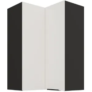 Szafka kuchenna Aria-WH/BL anti fingerprint 60X60 GN-90 2F (90°)