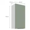 Obrazek Szafka kuchenna Aria-SA/WH anti fingerprint 45G-90 1F