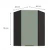 Obrazek Szafka kuchenna Aria-SA/BL anti fingerprint 60X60 GN-90 1F (45°)