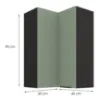 Obrazek Szafka kuchenna Aria-SA/BL anti fingerprint 60X60 GN-90 2F (90°)