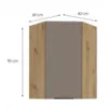Obrazek Szafka kuchenna Aria-TA/AR anti fingerprint 60X60 GN-90 1F (45°)