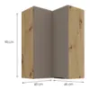 Obrazek Szafka kuchenna Aria-TA/AR anti fingerprint 60X60 GN-90 2F (90°)