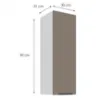 Obrazek Szafka kuchenna Aria-TA/WH anti fingerprint 30G-90 1F