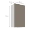 Obrazek Szafka kuchenna Aria-TA/WH anti fingerprint 50G-90 1F