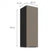Obrazek Szafka kuchenna Aria-TA/BL anti fingerprint 30G-90 1F