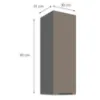 Obrazek Szafka kuchenna Aria-TA/ANT anti fingerprint 30G-90 1F