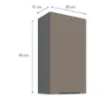 Obrazek Szafka kuchenna Aria-TA/ANT anti fingerprint 50G-90 1F