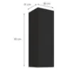 Obrazek Szafka kuchenna Aria-BL/BL anti fingerprint 30G-90 1F