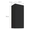 Obrazek Szafka kuchenna Aria-BL/BL anti fingerprint 40G-90 1F