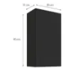 Obrazek Szafka kuchenna Aria-BL/BL anti fingerprint 50G-90 1F
