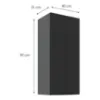 Obrazek Szafka kuchenna Aria-BL/ANT anti fingerprint 40G-90 1F