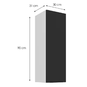 Obrazek Szafka kuchenna Aria-BL/WH anti fingerprint 30G-90 1F