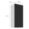 Obrazek Szafka kuchenna Aria-BL/WH anti fingerprint 40G-90 1F