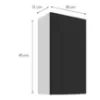 Obrazek Szafka kuchenna Aria-BL/WH anti fingerprint 50G-90 1F