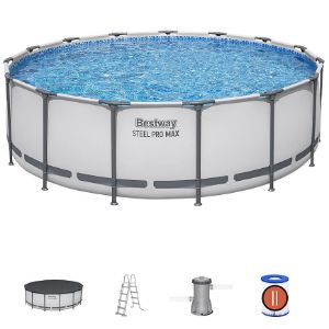 Obrazek Basen stelażowy z pompą 4,57 X 1,22 m 56438