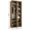 Obrazek Szafa Como 3-110 (50) kaszmir/złoty